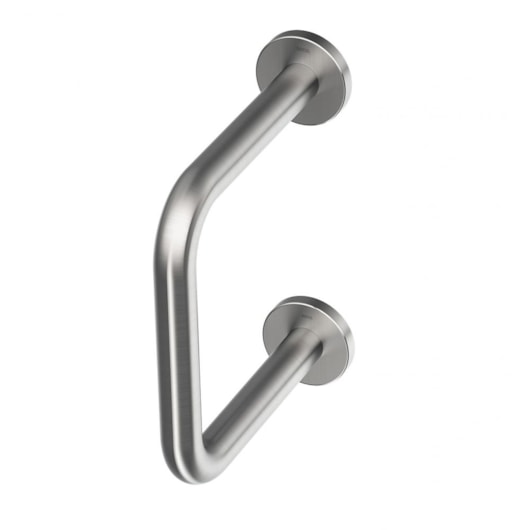 Barra De Apoio De Acessibilidade Fixa Em `u` Benefit Inox Escovado Docol 25x24cm - Imagem principal - 59cb16be-0772-4e0d-bbb5-eeeb1e41d261